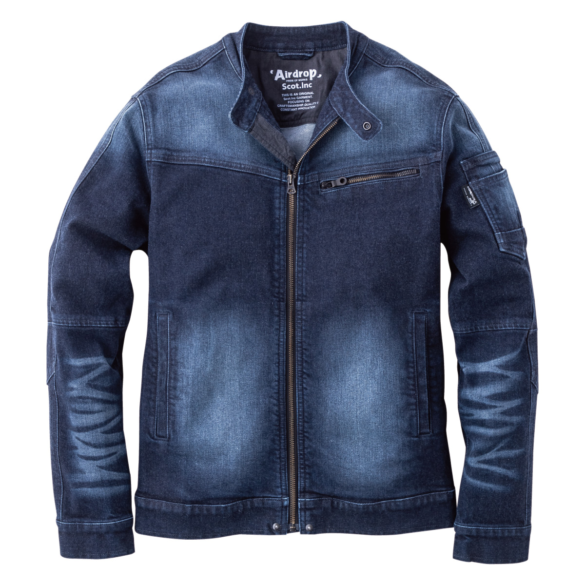 0079 コーデュラデニムライダースジャケット | Scot.Inc